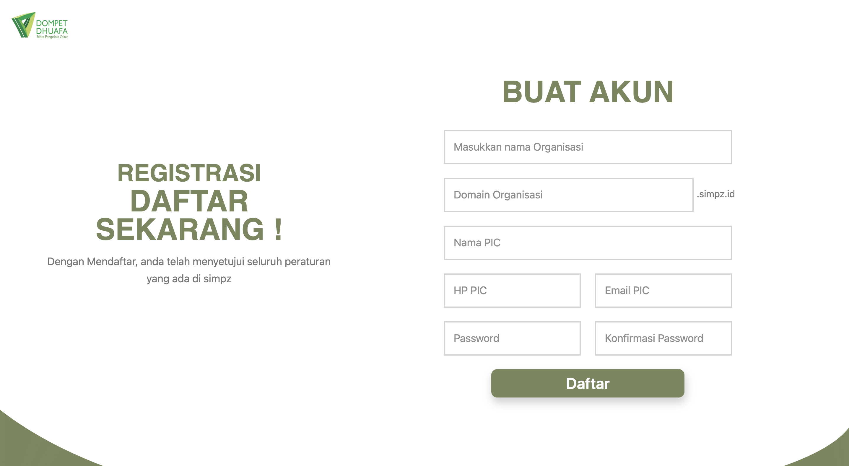 Form Registrasi